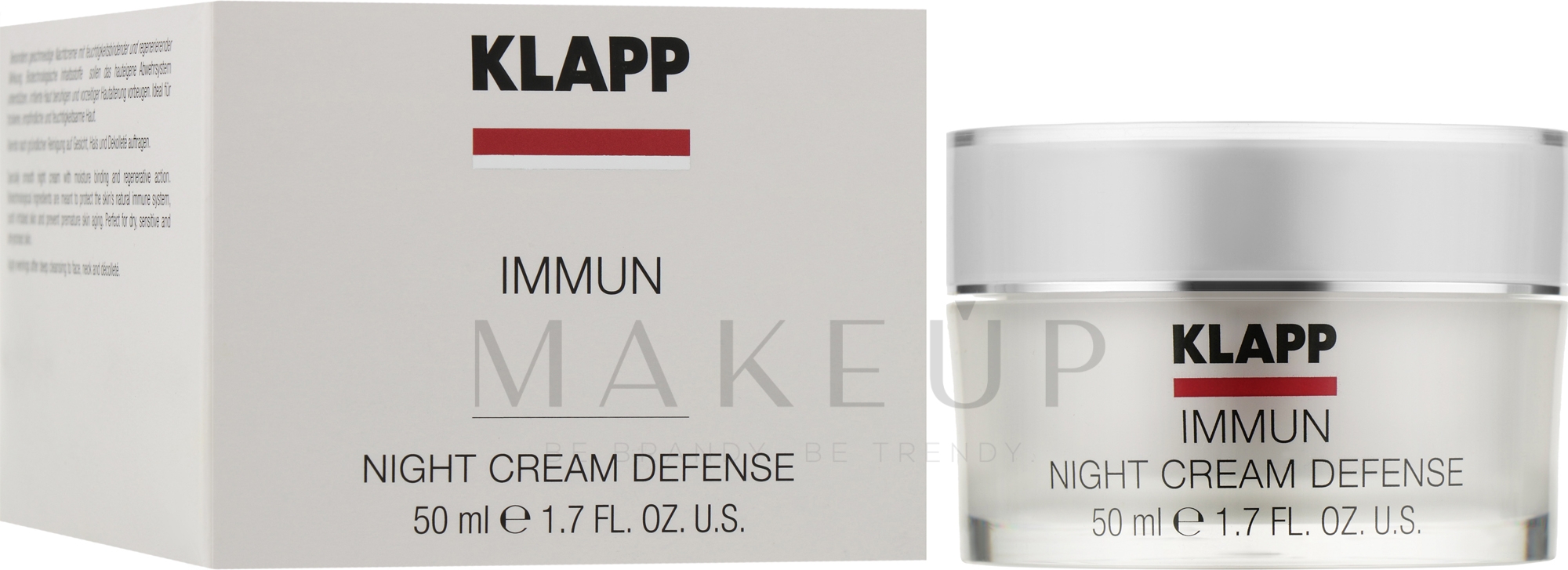 Schützende Nachtcreme - Klapp Immun Night Cream Defense — Bild 50 ml