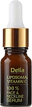Aufhellendes Serum für Gesicht, Hals und Dekolleté mit Vitamin C - Delia Liposomal Vitamin C 100% Face Neckline Serum Anti Wrinkle Treatment — Bild N2