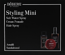 Düfte, Parfümerie und Kosmetik Noberu Of Sweden Styling Mini (Haarpomade 80 ml + Haarspray 100 ml + Salz-Haarspray 100 ml) - Set