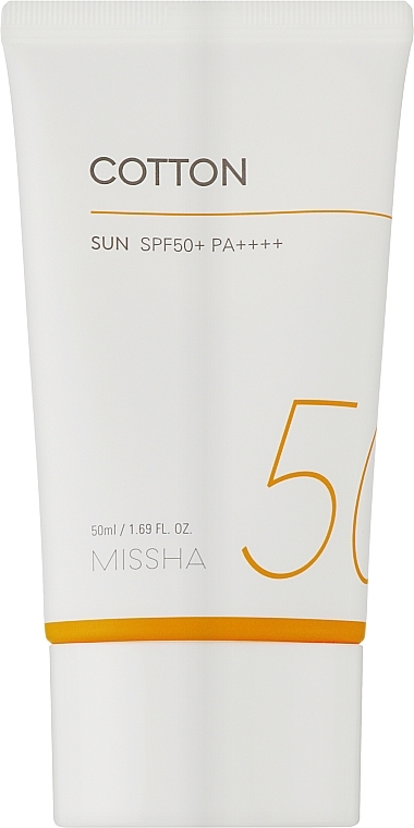 Sonnencreme mit Samt-Finish - Missha All Around Safe Block Cotton Sun SPF 50+ PA++++ — Bild N1