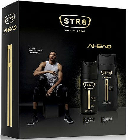 Str8 Ahead - Körperpflegeset (Deodorant/150ml + Duschgel/250ml) — Bild N1