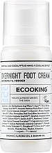 Weichmachende Fußcreme für die Nacht mit pflegenden Ölen, Menthol und Eukalyptus - Ecooking Overnight Foot Cream — Bild N1