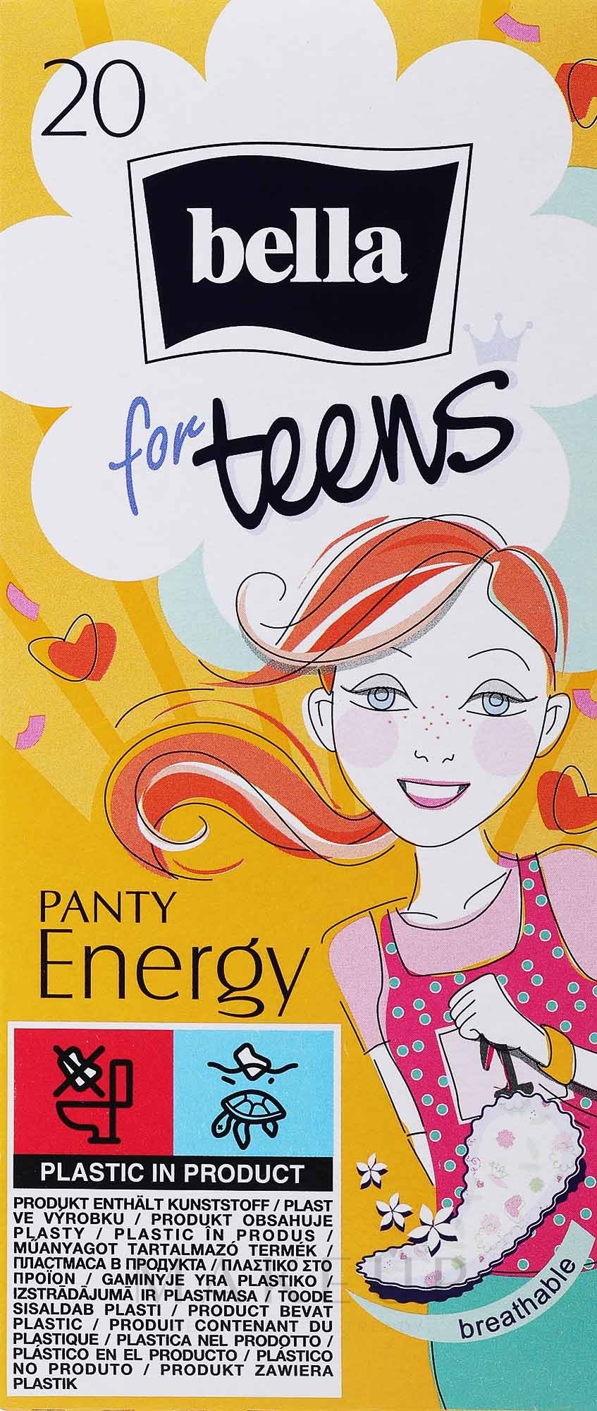 Slipeinlagen Bella Panty for Teens Energy 20 St. - Bella — Bild 20 St.