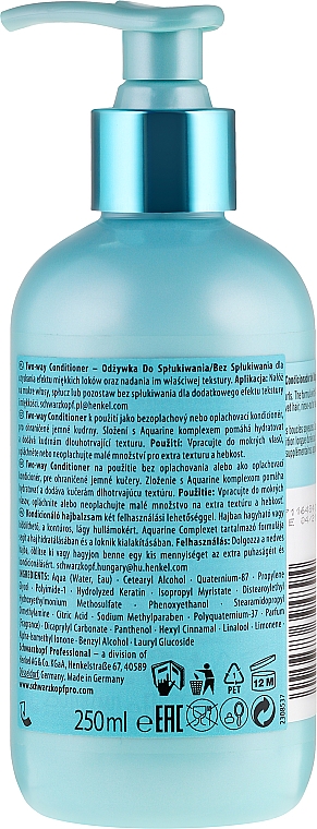 Feuchtigkeitsspendende Pflegespülung 2in1 für lockiges Haar - Schwarzkopf Professional Mad About Curls Two-way Conditioner — Bild N2