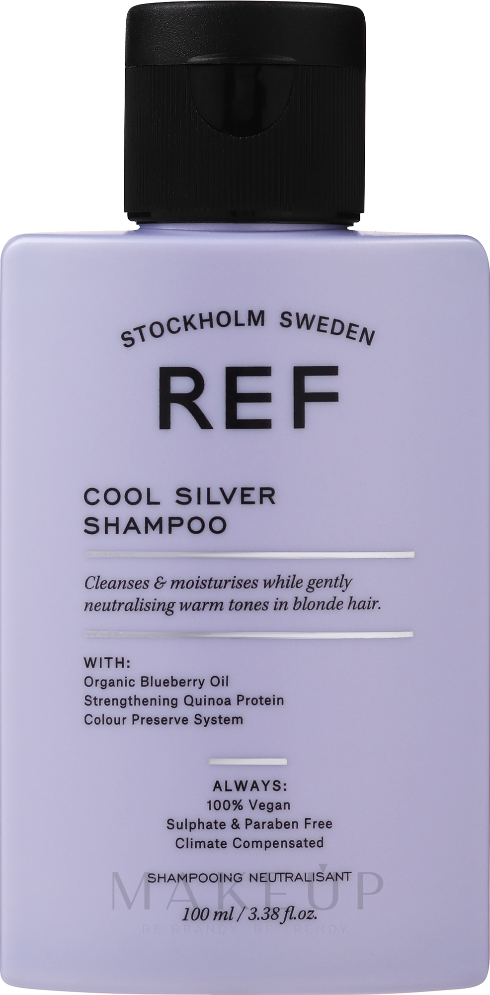 Farbschützendes Haarshampoo mit Quinoa-Protein und Blaubeeröl - REF Cool Silver Shampoo — Bild 100 ml