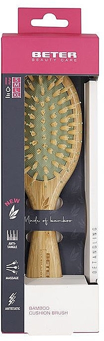 Haarbürste aus Bambus klein - Beter Bamboo Small Cushion Brush — Bild N3