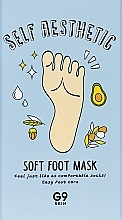Pflegende Fußmaske in Socken - G9Skin Self Aesthetic Soft Foot Mask — Bild N2