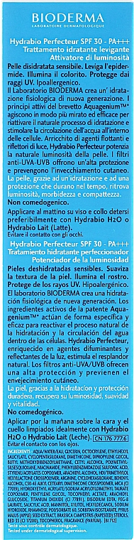 Glättende Feuchtigkeitspflege für dehydrierte Haut SPF 30 - Bioderma Hydrabio Smoothig Moisturising Care SPF30 — Bild N3