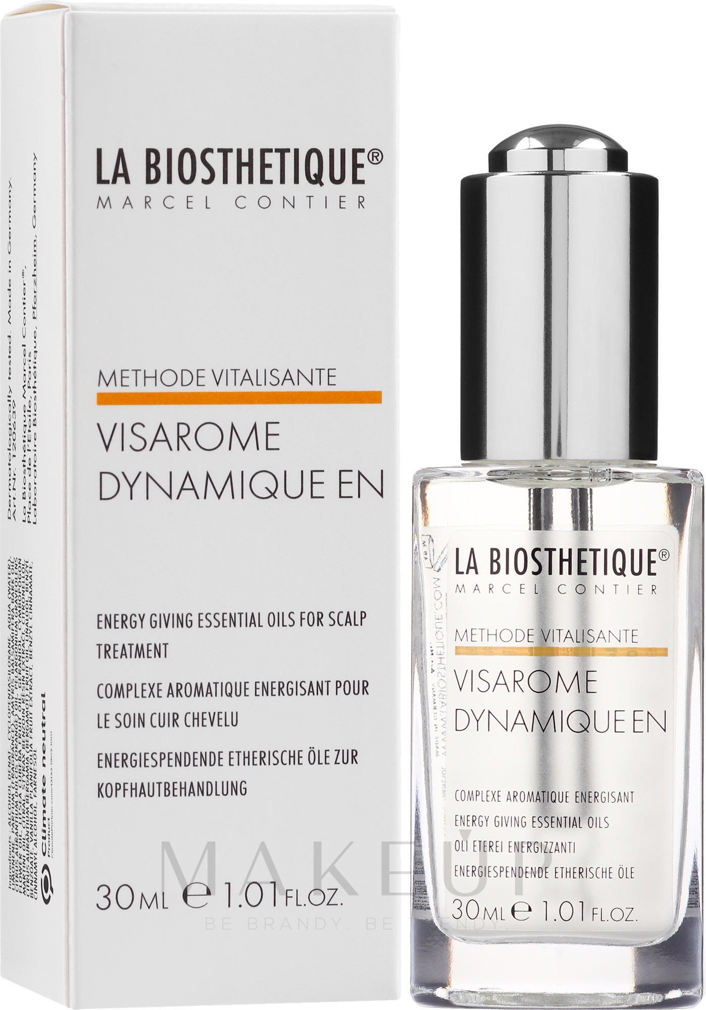 Energiespendende ätherische Öle für trockene Kopfhaut - La Biosthetique Methode Vitalisante Visarome — Bild 30 ml