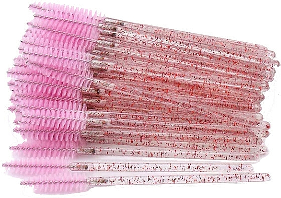 Einwegbürsten für Wimpern und Augenbrauen rosa - Deni Carte — Bild N1