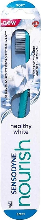 Zahnbürste weich türkis - Sensodyne Nourish Healthy White Soft Toothbrush — Bild N1