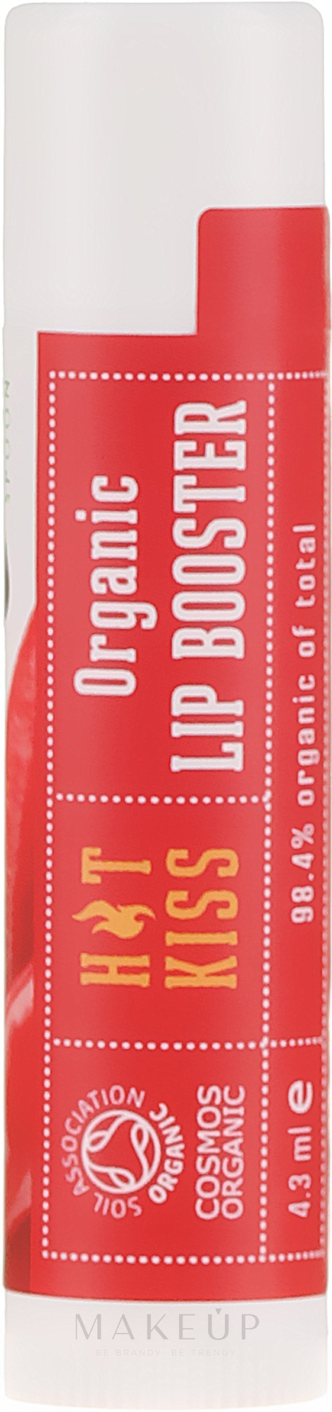 Bio Lippenbalsam mit Chili-Extrakt, Pfefferminz-und Olivenöl - Wooden Spoon Organic Lip Booster Hot Kiss — Bild 4.3 ml