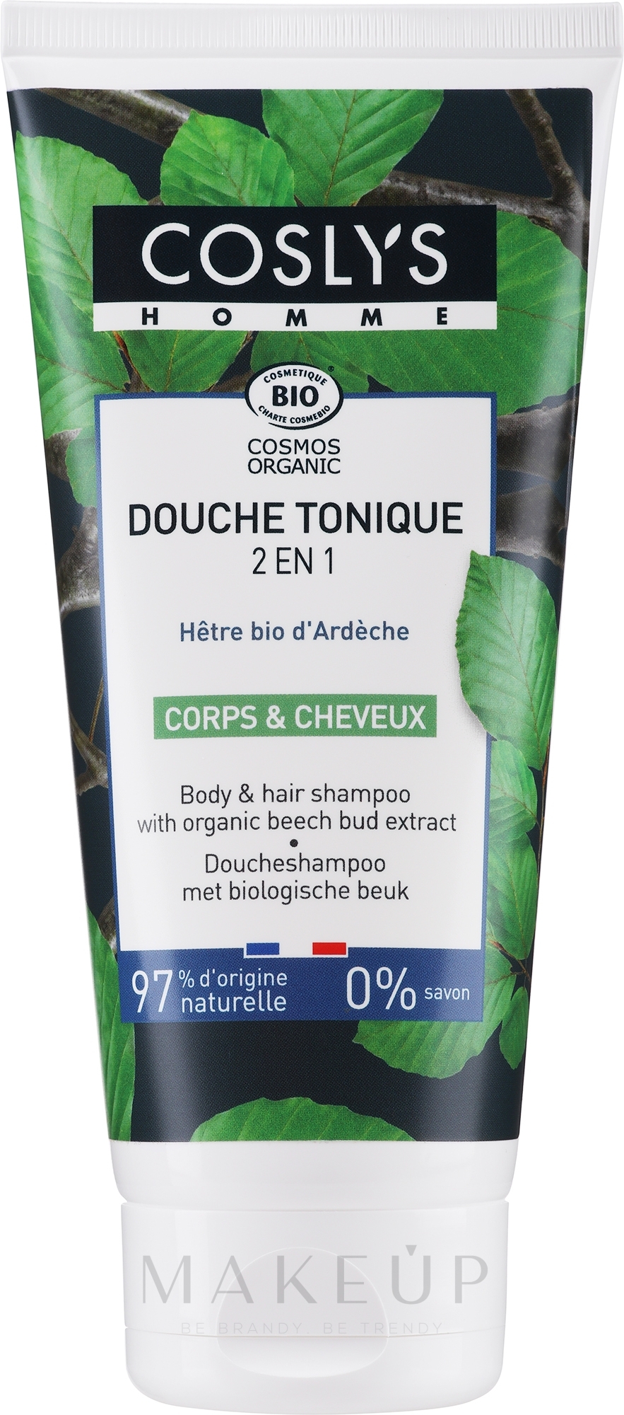 Haar- und Körpershampoo mit Bio-Buchenknospenextrakt - Coslys Shampoo for Hair and Body with Organic Beech bud Extract — Bild 200 ml