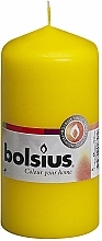Düfte, Parfümerie und Kosmetik Stumpenkerze gelb - Bolsius Candle 120mm x Ø58mm