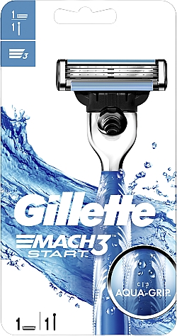 Rasierer mit 1 Ersatzklinge - Gillette Mach 3 Start — Bild N2