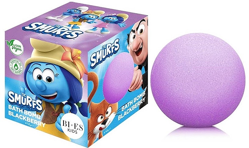 Badebombe Brombeere - Bi-es Kids The Smufrs Blackberry Bath Bomb — Bild N1