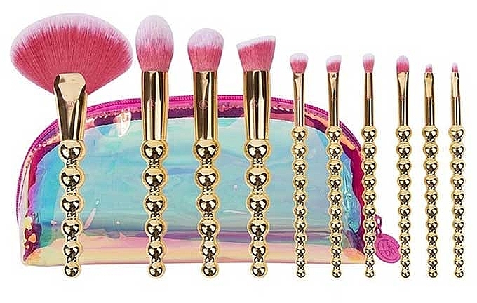 Make-up Pinselset 10-tlg. mit Kosmetiktasche - BH Cosmetics Doja Cat Set of 10 Brushes + Bag — Bild N1