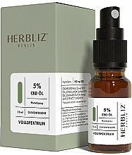 Düfte, Parfümerie und Kosmetik Mundspray Olivenfrische 5% - Herbliz CBD Olive Fresh Oil Mouth Spray 5%