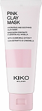 Düfte, Parfümerie und Kosmetik Feuchtigkeitsspendende und beruhigende Gesichtsmaske mit Kamillenextrakt und rosa Ton - Kiko Milano Pink Clay Mask
