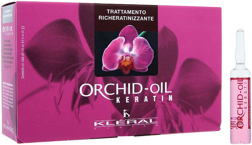 Behandlung zur Keratinerneuerung - Kleral System Orchid Oil Vials — Bild N2
