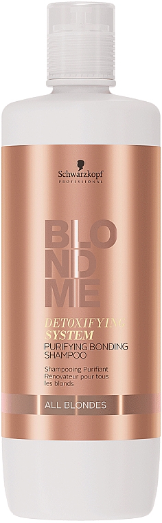 Reinigendes Shampoo für blondes Haar - Schwarzkopf BlondMe Detoxifying System Purifying Bonding Shampoo — Bild N2