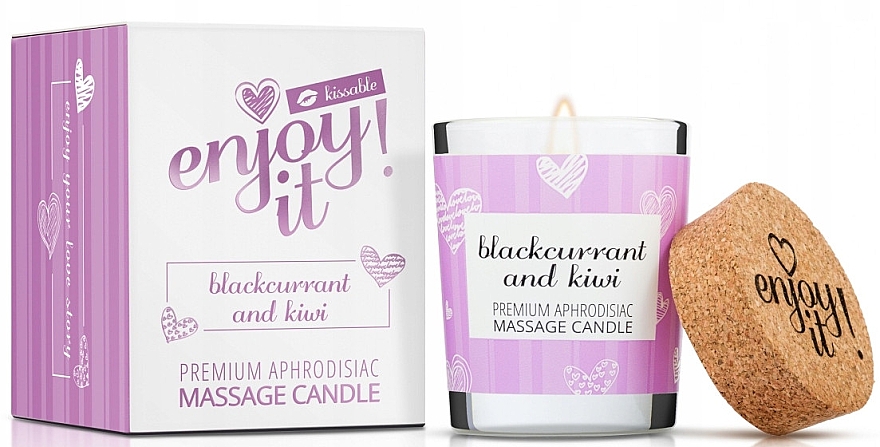 Massage-Kerze Schwarze Johannisbeere und Kiwi - Magnetifico Enjoy it! Massage Candle Blackcurrant & Kiwi — Bild N2
