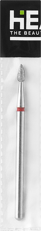 Nagelfräser in Geschossform 2,3 mm rot - Head The Beauty Tools — Bild N1
