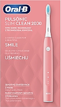 Elektrische Zahnbürste rosa - Oral-B Pulsonic Slim Clean 2000 Pink — Bild N2