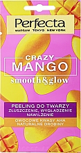 Glättendes und feuchtigkeitsspendendes Gesichtspeeling mit AHA-Fruchtsäuren, Mango und Mandelsäuren - Perfecta Crazy Mango Smooth & Glow — Bild N1