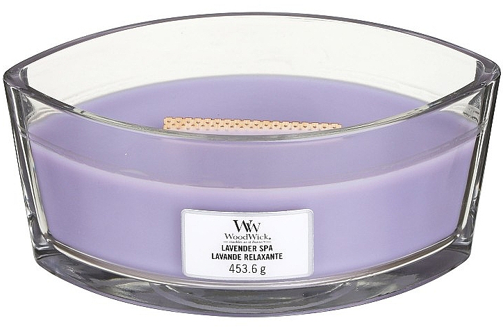 Duftkerze im Glas Lavender Spa - Woodwick Hearthwick Flame Ellipse Candle Lavender Spa — Bild N1