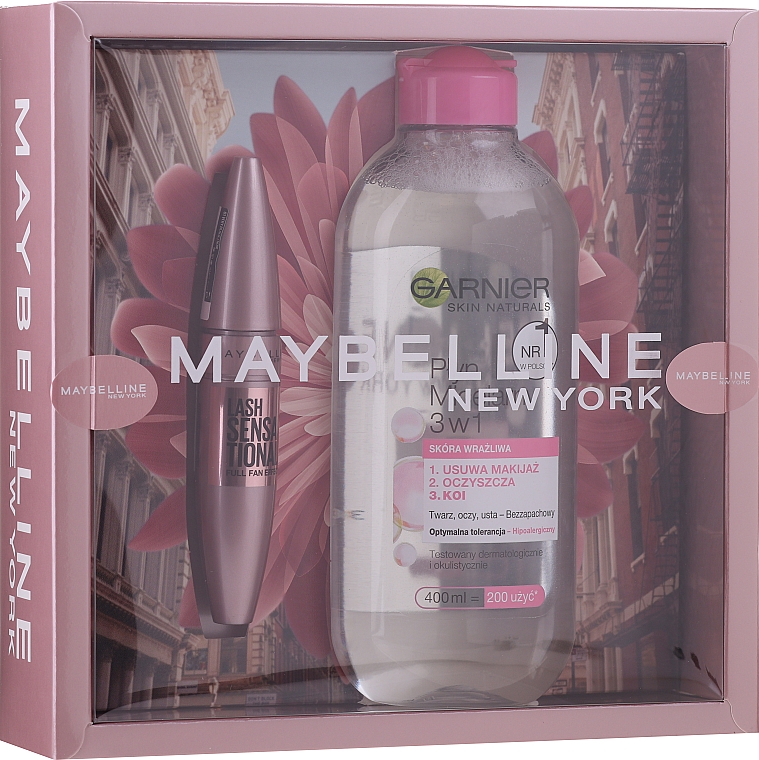 Make-up Set (Mascara 9.5ml + Mizellenwasser 400ml) - Maybelline New York