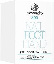 Fußpflegeset - Alessandro Spa Foot Feel Good Starter Kit (Ersatzfeilenblätter grob 3 St. + Ersatzfeilenblätter fein 3 St. + Hornhautfeile 1 St.) — Bild N2