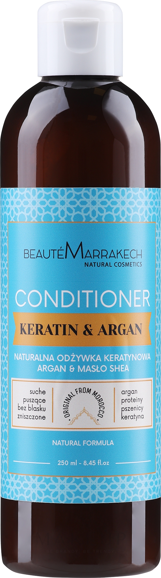 Haarspülung für schwaches, sprödes und raues Haar - Beaute Marrakech Keratin Conditioner — Bild 250 ml