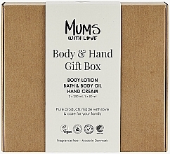 Düfte, Parfümerie und Kosmetik Körperpflegeset - Mums With Love Body & Hand Gift Box (Körperlotion 250ml + Handcreme 50ml + Körperöl 250ml)