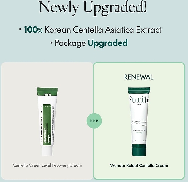 Beruhigende Gesichtscreme mit Centella Asiatica - Purito Seoul Wonder Releaf Centella Cream  — Bild N3