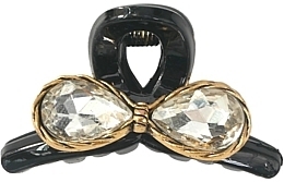 Haarkrebs Krabbe schwarzer Bogen aus Steinen - Lolita Accessories — Bild N1
