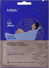 Düfte, Parfümerie und Kosmetik Erneuerndes Körperpeeling vor dem Schlafen mit Geranie- und Lavendelöl - Tolpa Spa Detox