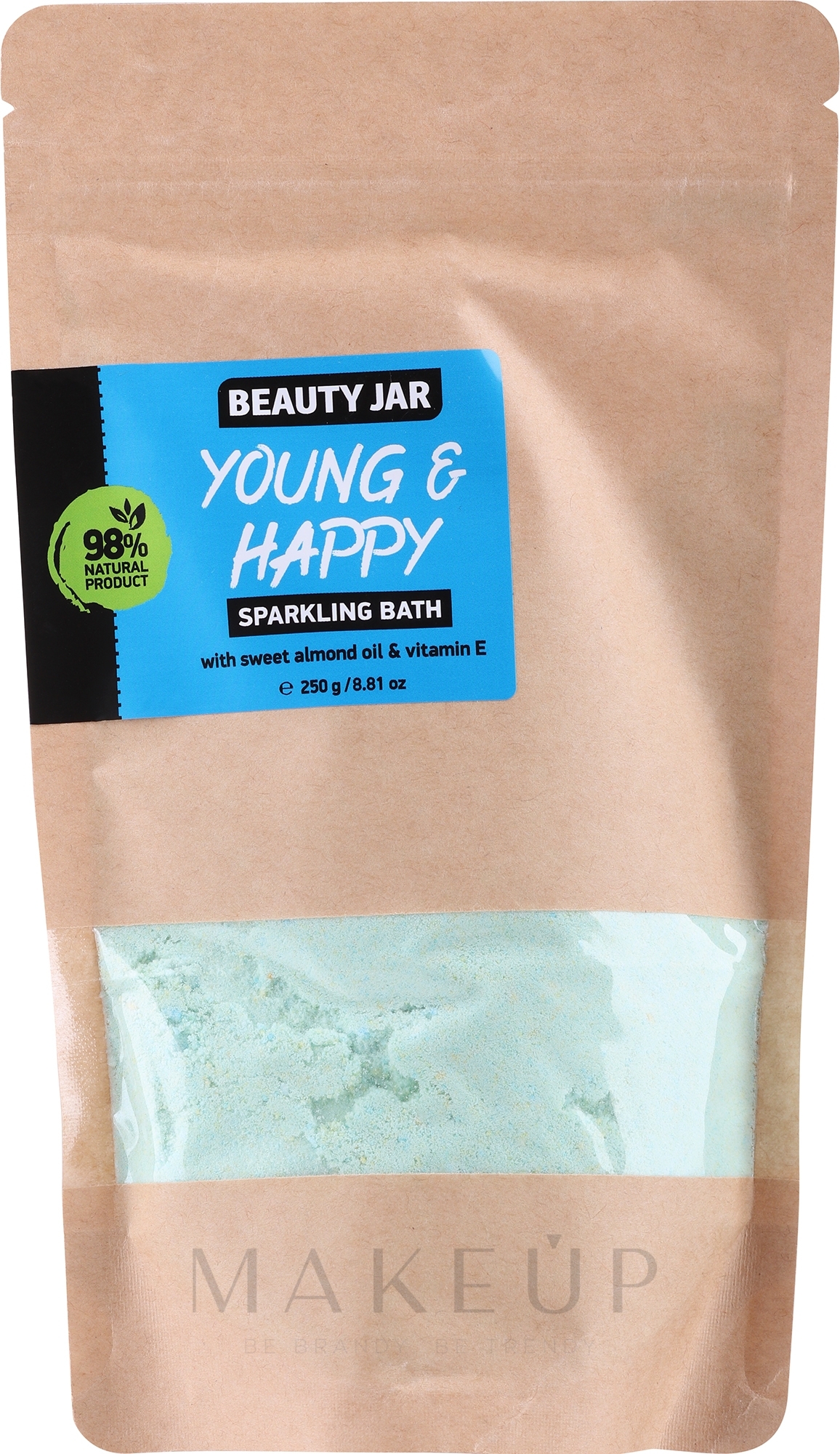 Badepulver mit Süßmandelöl und Vitamin E - Beauty Jar Young and Happy Sparkling Bath — Bild 250 g