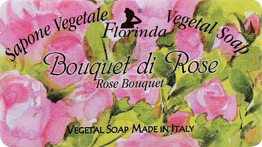 Naturseife Rosenstrauß - Florinda Sapone Vegetale Vegetal Soap Rose Bouquet — Bild N1