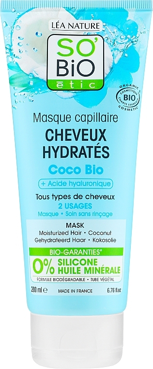 Creme-Haarmaske - So'Bio Etic Organic Coconut Hair Mask — Bild N1