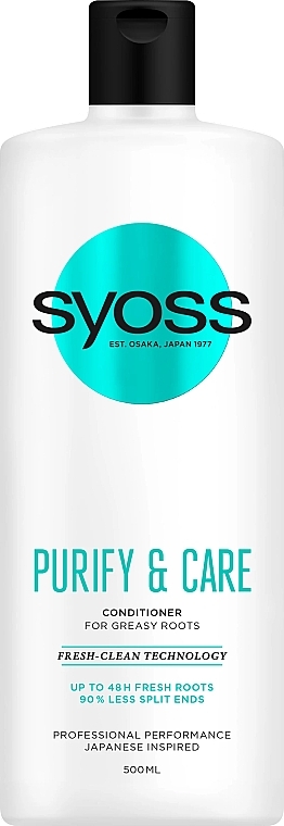 Conditioner für fettiges Haar - Syoss Purify & Care Conditioner For Greasy Roots — Bild N1