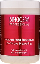 Düfte, Parfümerie und Kosmetik Fußpeeling mit Glykolsäure und Hydro-Mineralien - BingoSpa Mineral Treatment Pedicure & Peeling