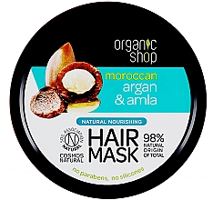 Düfte, Parfümerie und Kosmetik Pflegende Haarmaske - Organic Shop Argan And Amla Hair Mask