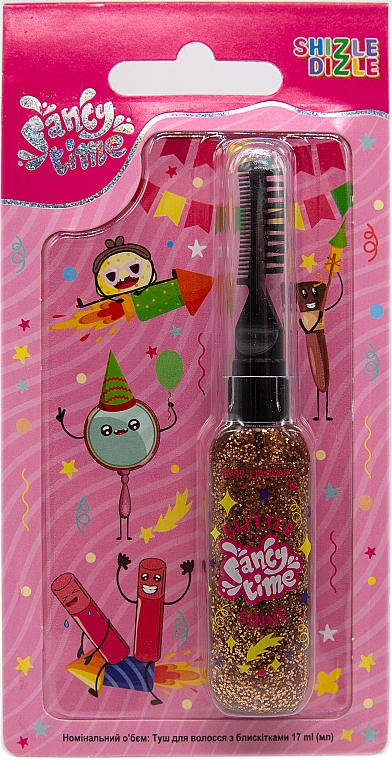 Haarmascara mit Glitter HB-FT5117 Little Beauty - Ruby Rose Fancy Time — Bild N1
