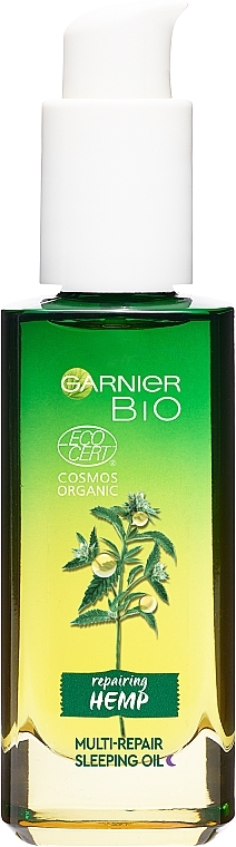 Regenerierendes Bio-Gesichtsöl für die Nacht mit Hanfsamenöl und Vitamin E - Garnier Bio Multi-Repair Sleeping Oil — Foto N2