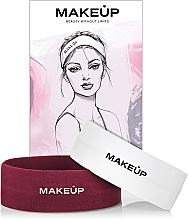 Düfte, Parfümerie und Kosmetik Set Kosmetische Stirnbänder 2 St. - MakeUp Marsala & White 