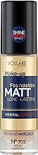 Düfte, Parfümerie und Kosmetik Langanhaltende mattierende Foundation mit Mineralien - Vollare Cosmetics Make Up Foundation Matt Long-Lasting