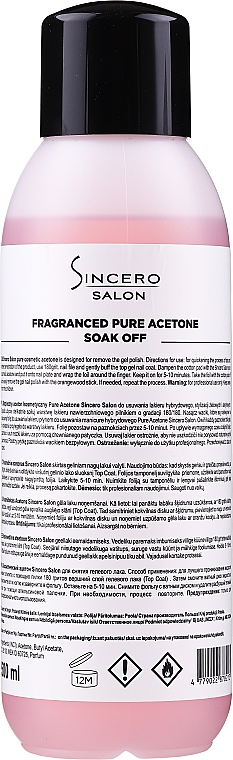 Kosmetisches Aceton - Sincero Salon Fragrant Acetone — Bild N1