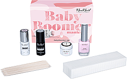 Düfte, Parfümerie und Kosmetik Nagelpflegeset - NeoNail Professional Baby Boomer Set (Nagelüberlack 7,2ml + Nagelunterlack 7,2ml + Nagelgel 5ml + Peel-Off-Gummi 12ml + Maniküreschwämmchen 25 St. + Nagelhautstäbchen 10 St.)