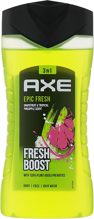 3in1 Duschgel - Axe Epic Fresh Boost 3 In1 Formula Body, Face And Hair Wash — Bild N1